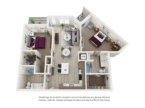 Floor plan 2X2 B2