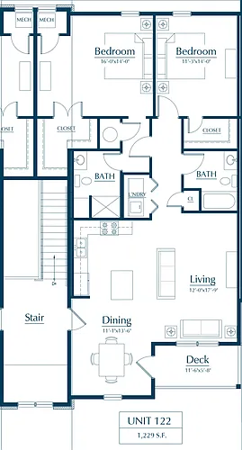 Floor plan 2 Bedroom