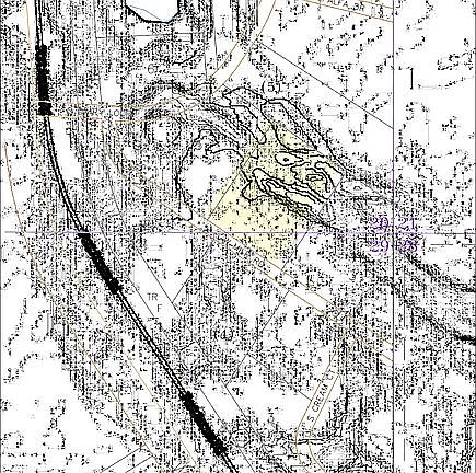 Topographical map w/elevation changes