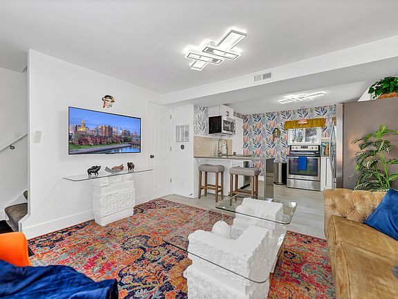 Open space living room and kitchen