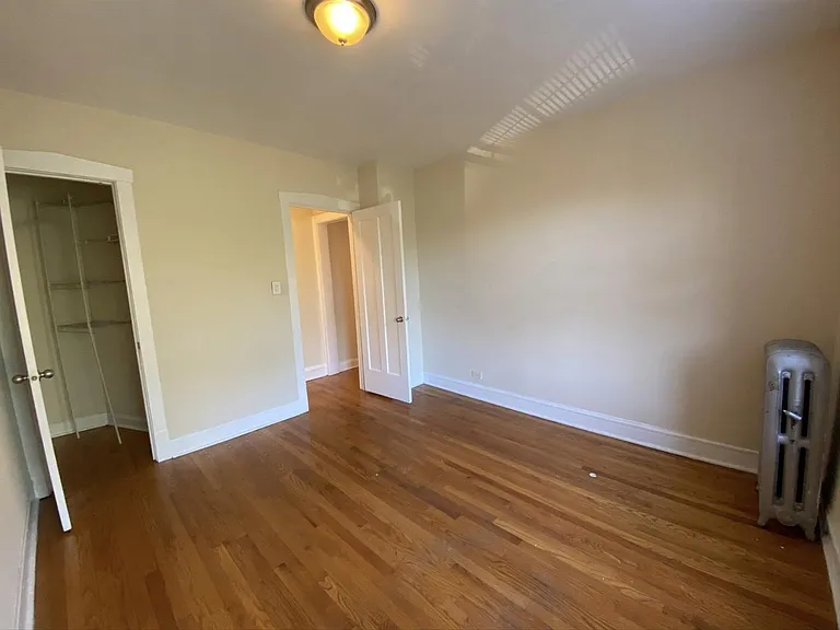 Closets have built in shelving organizers