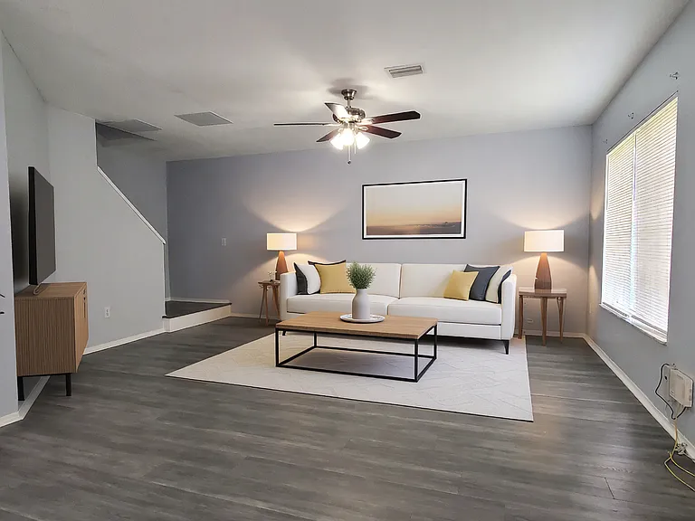 Living Room virtually staged.