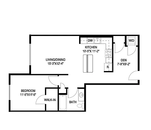 Floor plan A6 - Without Balcony