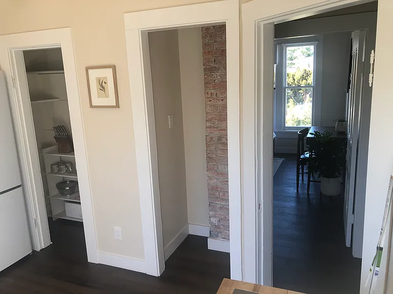 Kitchen view of bedroom