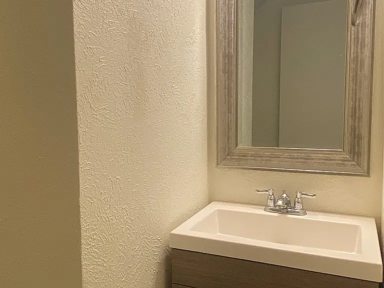Half bath downstairs.