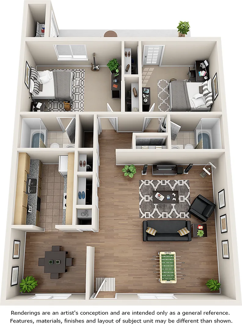 Floor plan Arcadia with Wood Style Floors