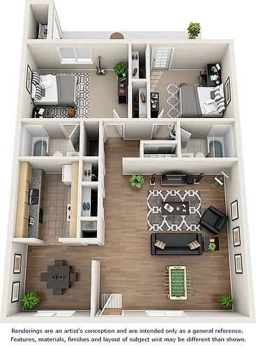 Floor plan Arcadia with Wood Style Floors