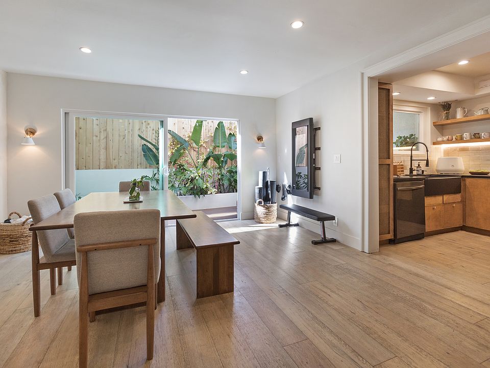 Dining room and kitchen