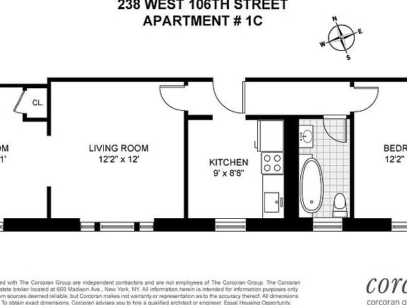 5th image of 234 W 106th St #1C