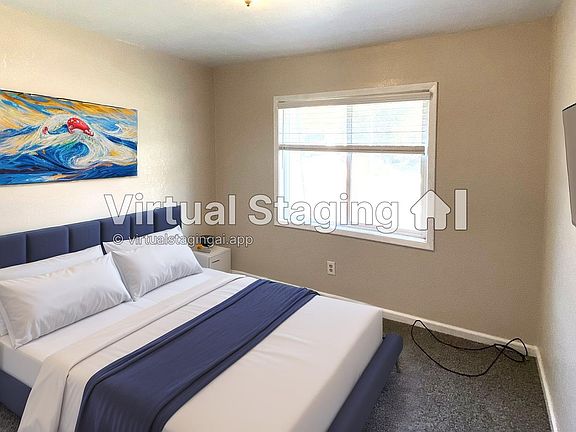 Virtually Staged 2nd Bedroom