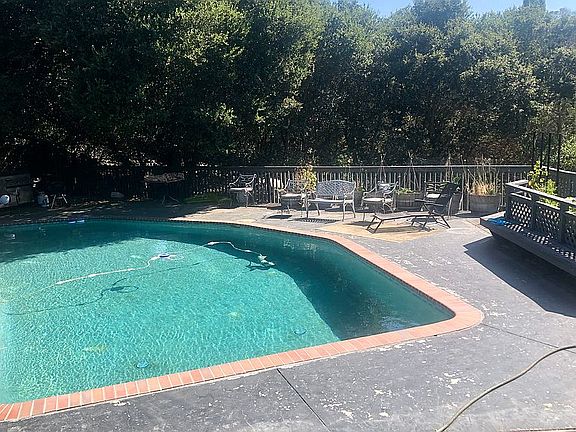 Pool and backyard deck