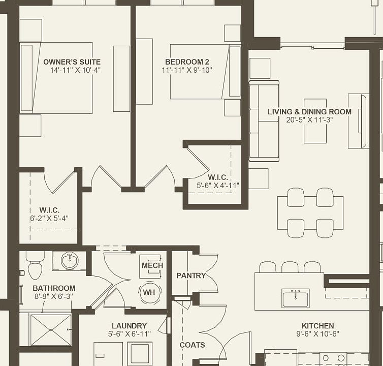First Floor 2 br 1 ba
