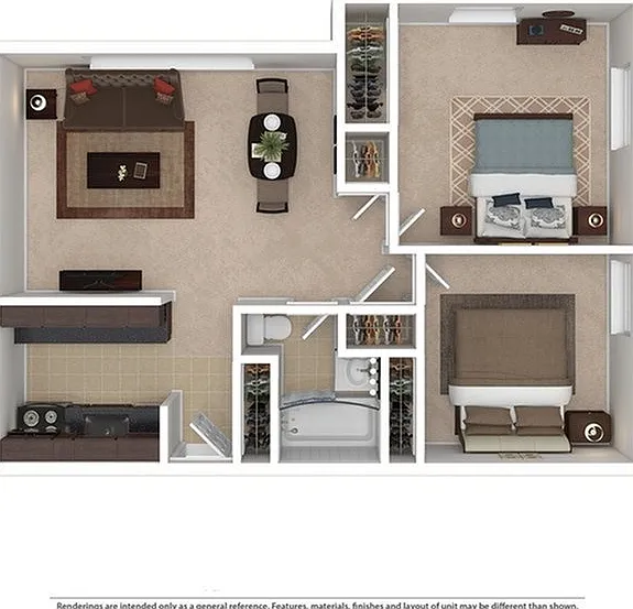 2 Bed / 1 Bath Jr. 640 Sqft 2 Bed / 1 Bath Jr. 640 Sqft