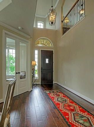 Soaring ceilings in the entry.