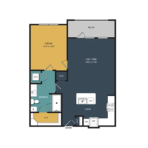 Floor plan A1B