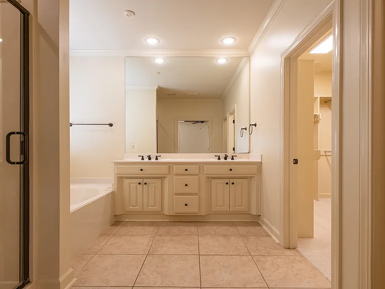 Master Bathroom with walk in closet.