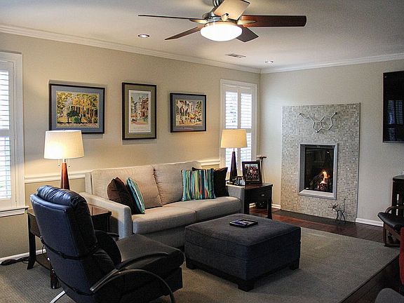 Living Room & fireplace