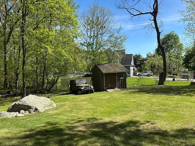 Side Yard with Garden Shed