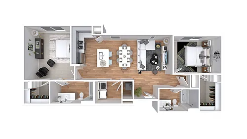 Floor plan 2X2-1116