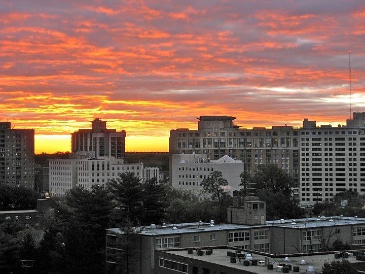 Sunrise from balcony