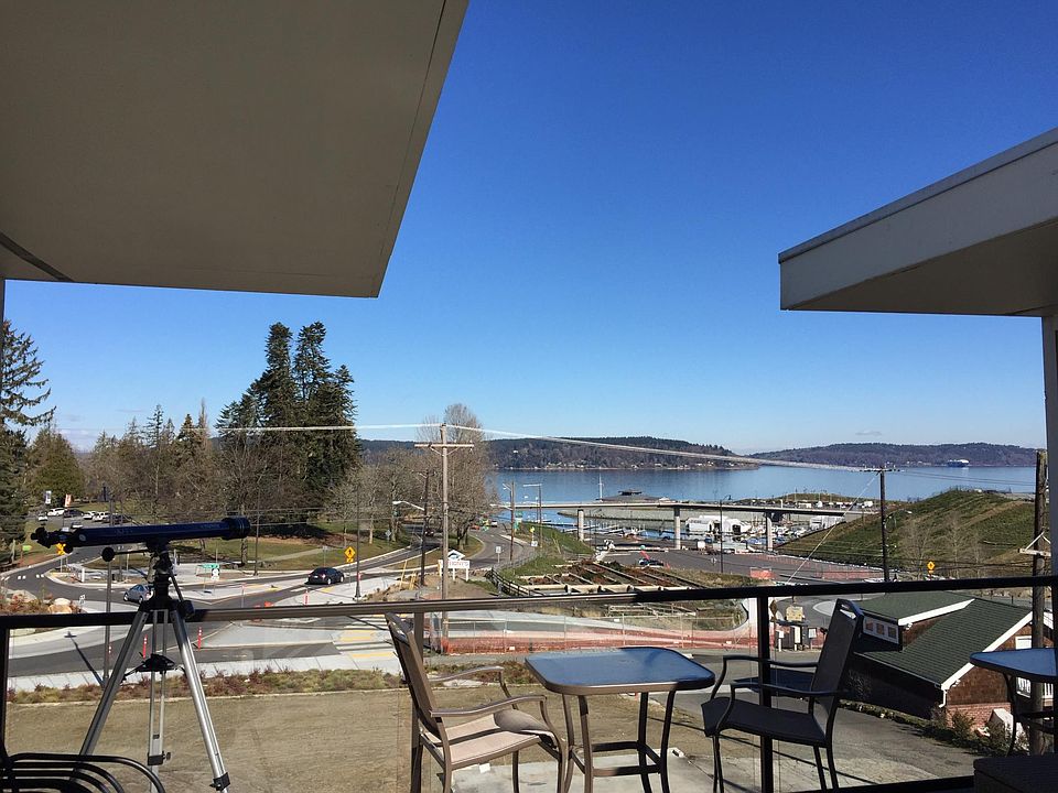 Sitting area, right outside unit, overlooking commencement bay and point defiance park.