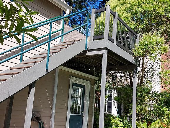 Stair to the apartment.
