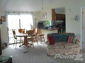 living room to dining area