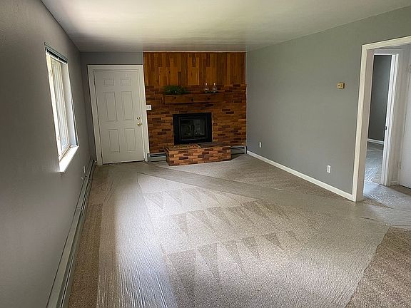 Wood burning fireplace