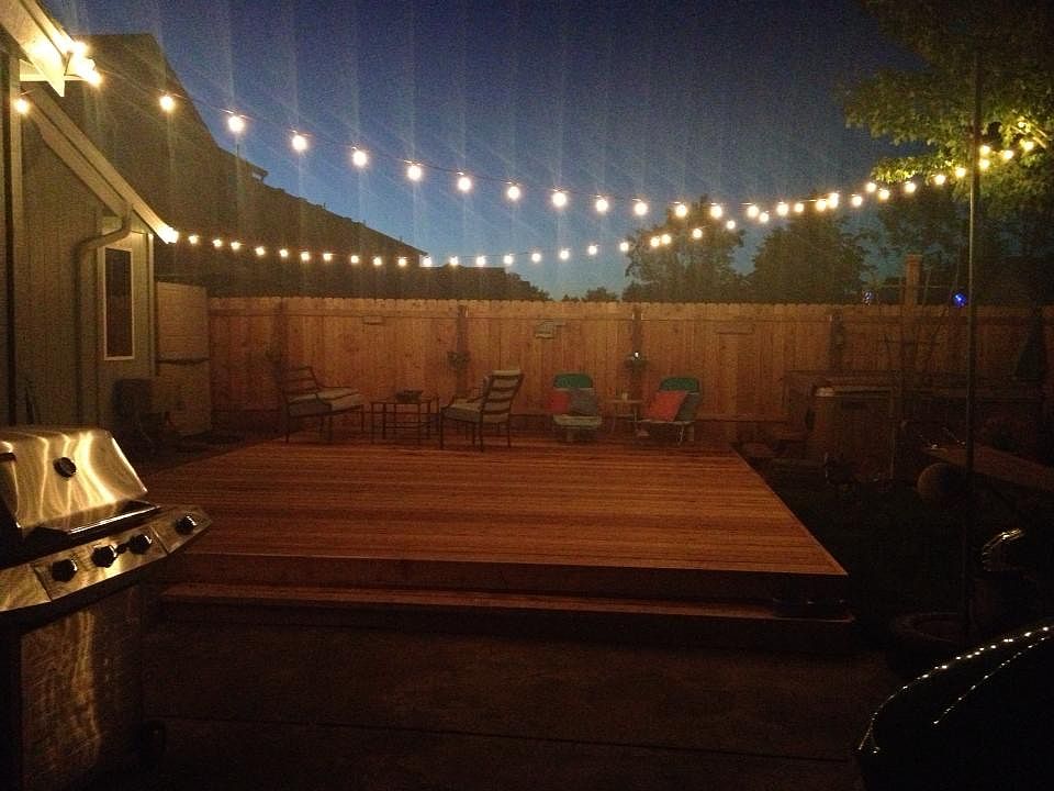Deck at night