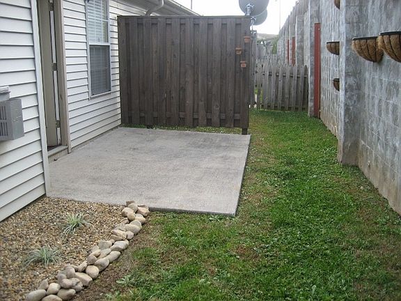 Rear patio