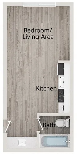 Floor plan Corner Studio