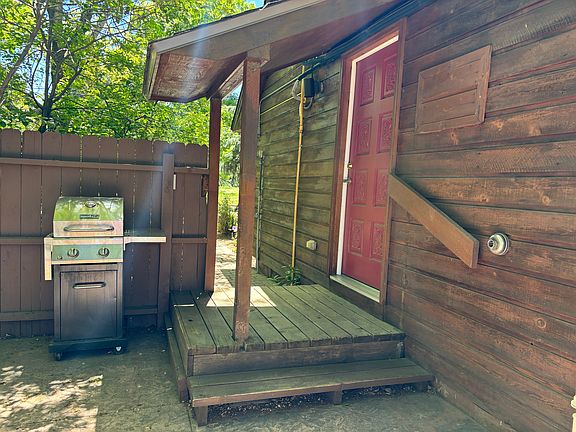 Front entry has private patio area.