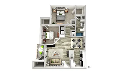 Floor plan B1d