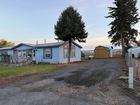 West side of the home