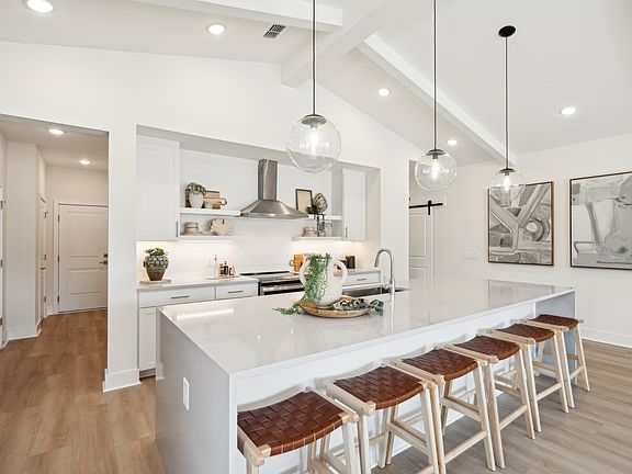 Kitchen with spacious central island