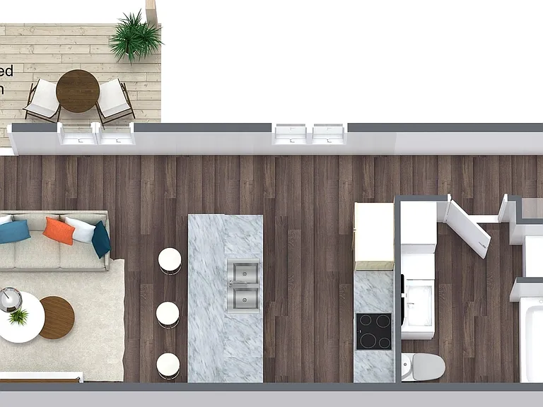 Alder 2 bedroom floorplan Alder 2 bedroom floorplan