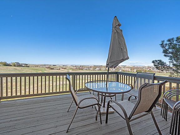 Enjoy watching the sunset over the mountains in the evening while you dine outside.