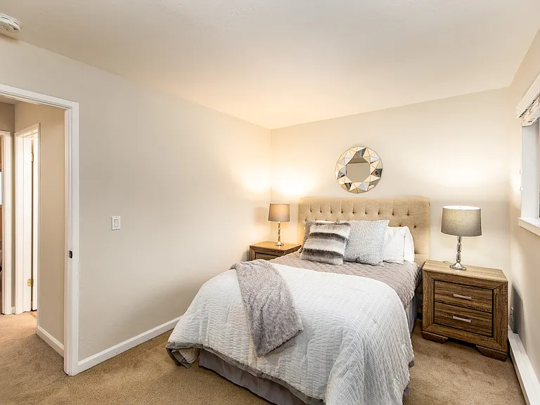 2 Bed / 1.5 Bath - Staged Bedroom