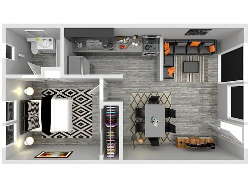 Floor plan 1X1