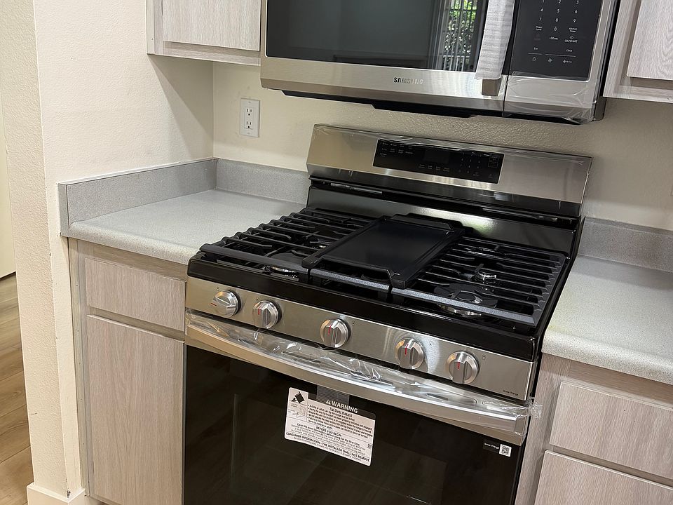New microwave and oven