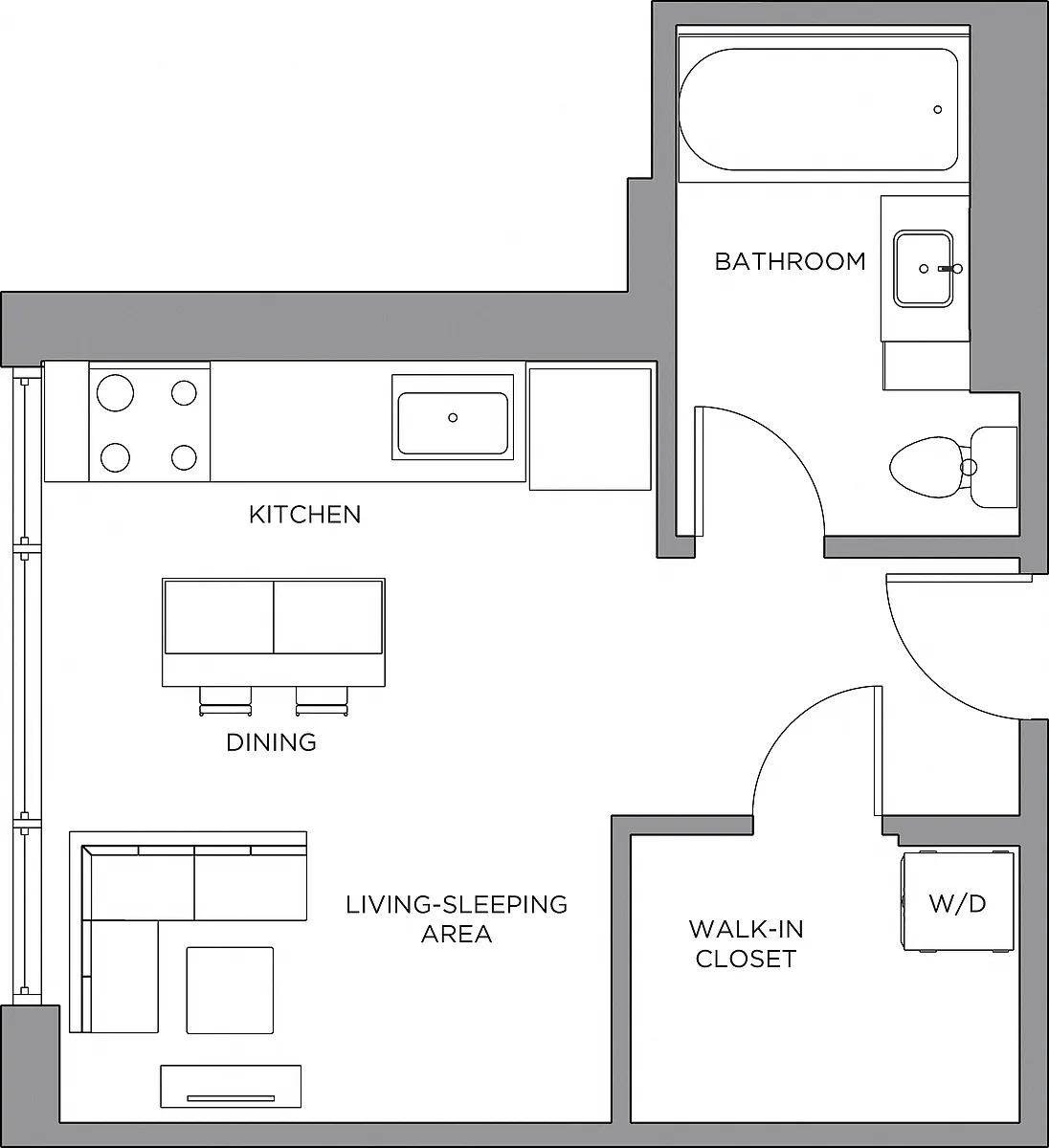 Floor plan Studio-425