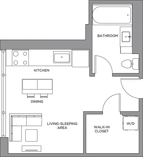 Floor plan Studio-425