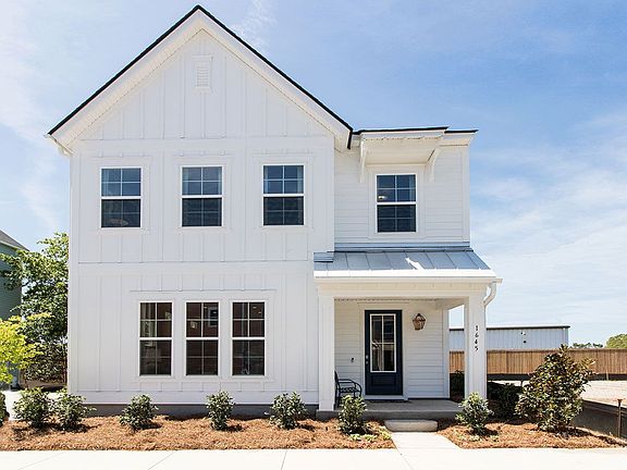 Archdale Floor Plan White Exterior Front House Model Photo