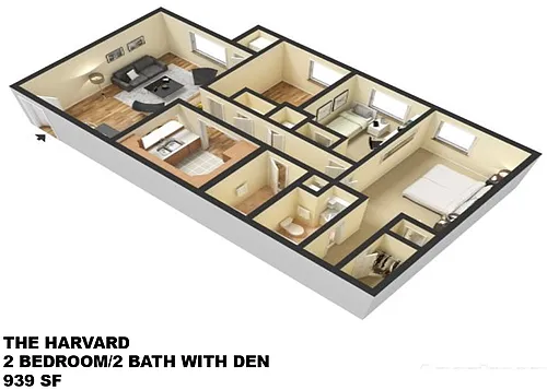 Floor plan The Harvard