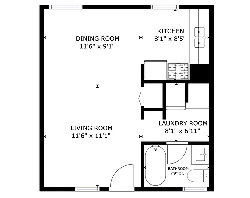 Floor plan Studio Unit