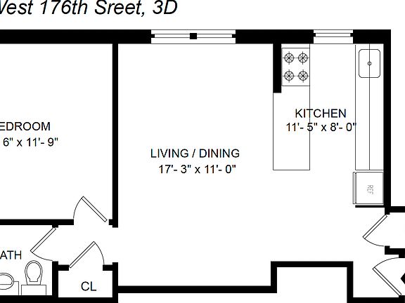 2nd image of 712 W 176th St APT 3D