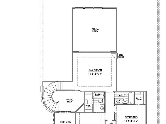 Plan 1687 2nd Floor