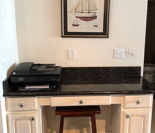 Built-in Desk off kitchen