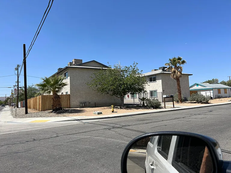 Fenced area between the apartments for tenants only