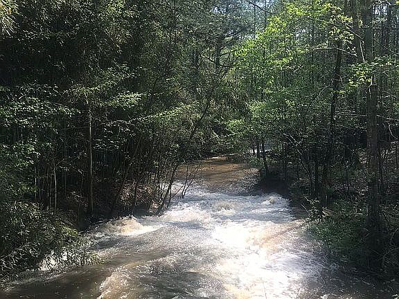 Waterfall at the lake